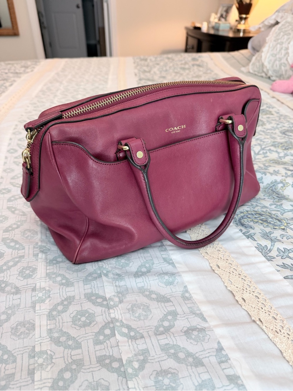 COACH Legacy Haley Leather Satchel 23574 - Picture 2 of 16